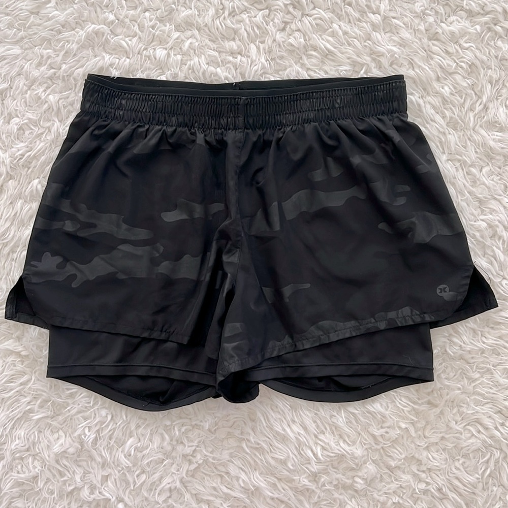 RBX Athletic Shorts Camo Athleisure Gym Running